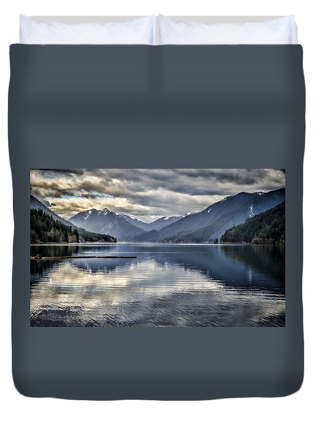 Lake Duvet Cover featuring the photograph Mirror Image by Heather Applegate