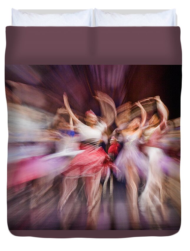 Ballet Duvet Cover featuring the photograph Poetry in Motion by Jurgen Lorenzen