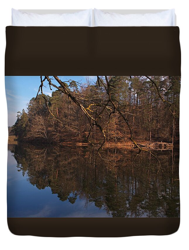 Monday Duvet Cover featuring the photograph Monday Morning Blues by Miguel Winterpacht