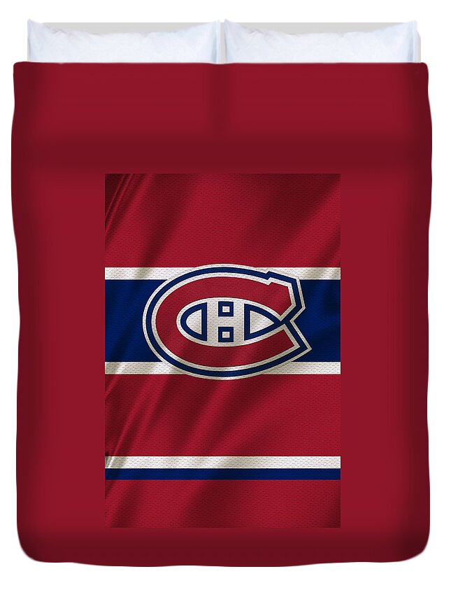 Canadiens Duvet Cover featuring the photograph Montreal Canadiens Uniform by Joe Hamilton