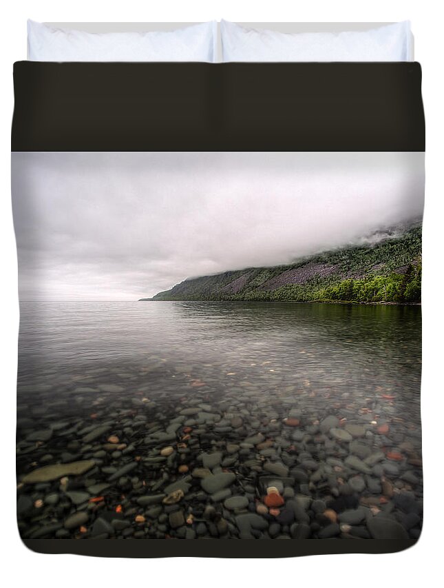 Boulder Duvet Cover featuring the photograph Morning Clouds by Jakub Sisak