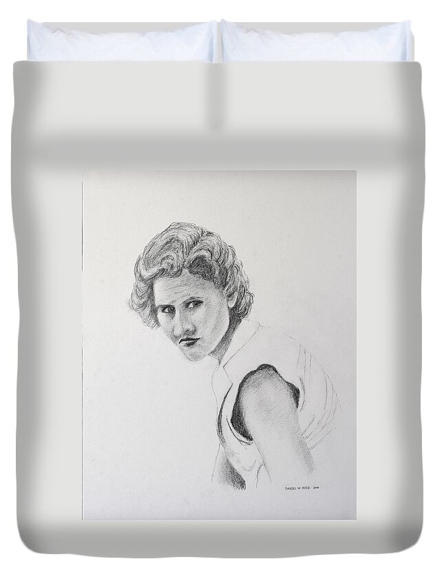 Woman Duvet Cover featuring the photograph Mother by Daniel Reed