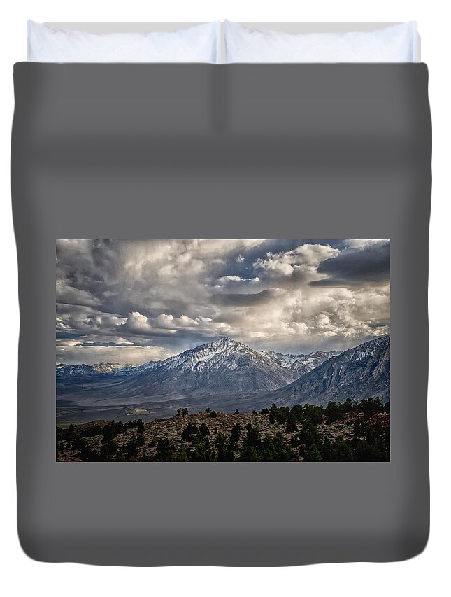 Mountains Duvet Cover featuring the photograph Mt. Tom by Cat Connor