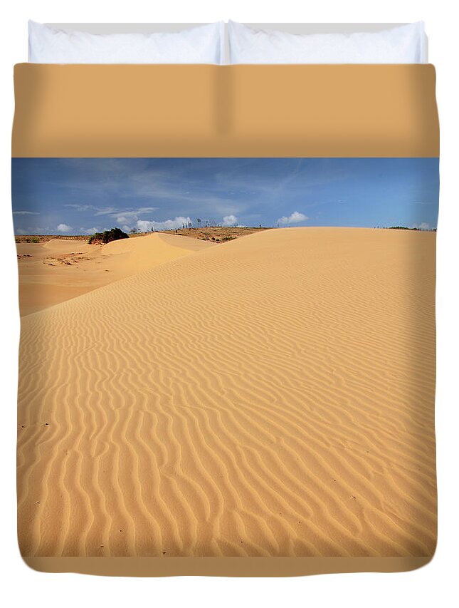 Tranquility Duvet Cover featuring the photograph Mui Ne,vietnam by Tdo