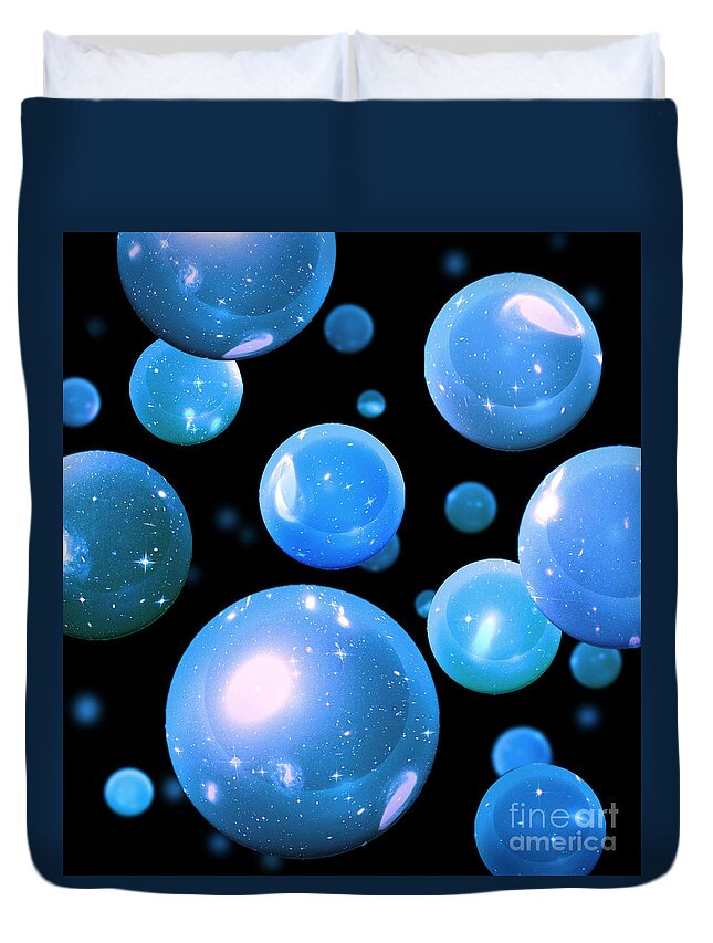 Science Duvet Cover featuring the photograph Multiverse Conceptual Artwork by Spencer Sutton