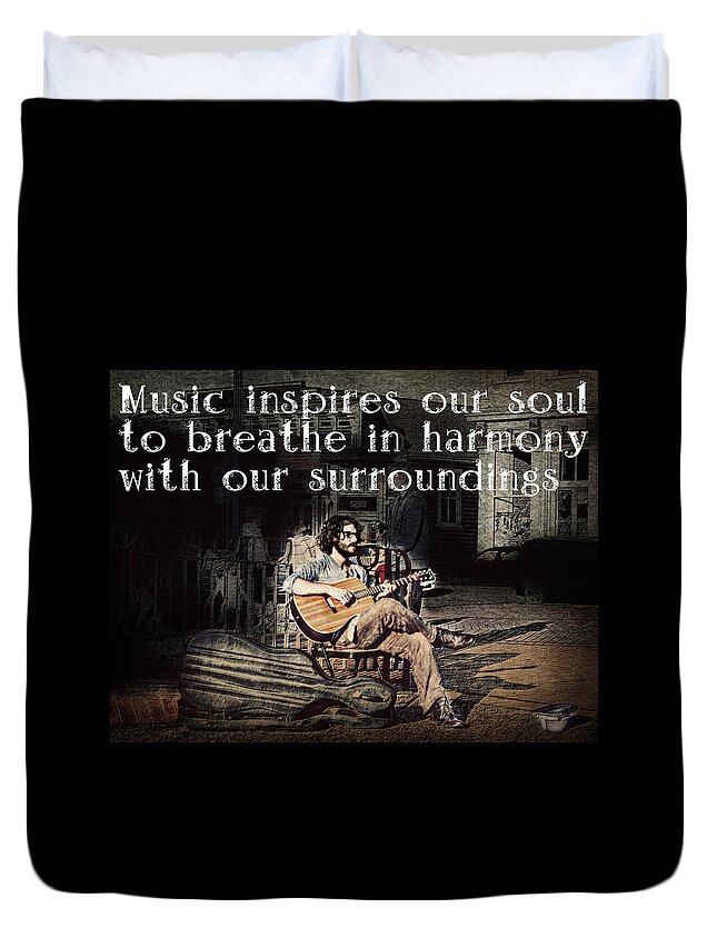 Music Duvet Cover featuring the photograph Musical Inspiration by Melanie Lankford Photography