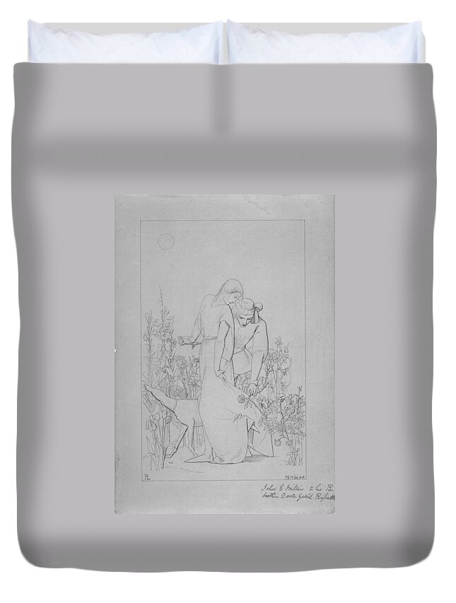 My Beautiful Lady Duvet Cover featuring the painting My Beautiful Lady by MotionAge Designs