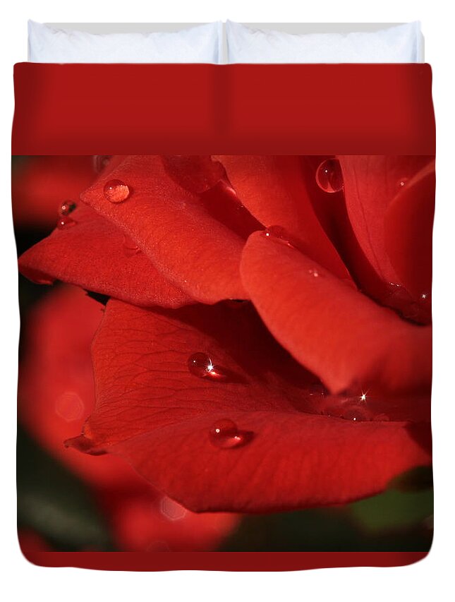  Valentine's Day Duvet Cover featuring the photograph My Love ... You Sparkle by Connie Handscomb