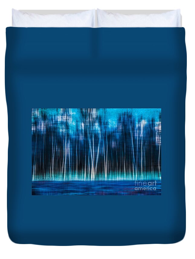 Birch Duvet Cover featuring the photograph Mystic Forest by Hannes Cmarits