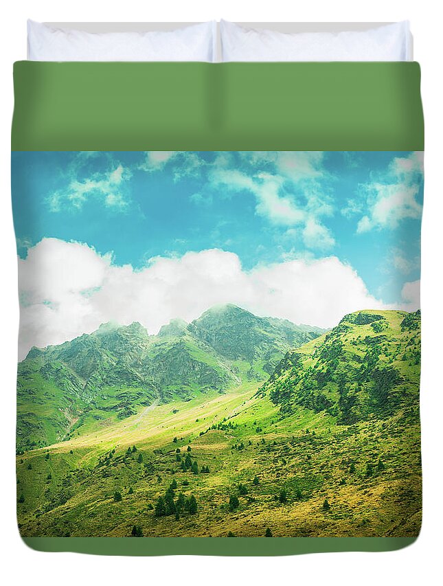 Tranquility Duvet Cover featuring the photograph Nature by Dof-photo By Fulvio