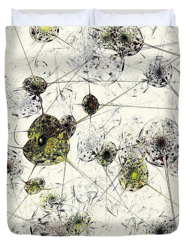 Malakhova Duvet Cover featuring the digital art Neural Network by Anastasiya Malakhova