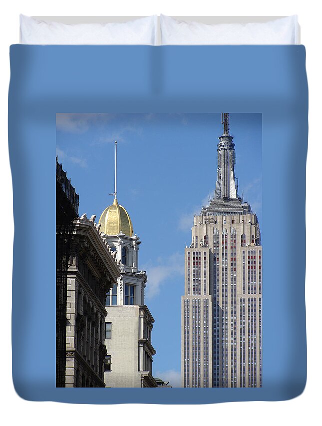 New York City Duvet Cover featuring the photograph New York New York by Ira Shander
