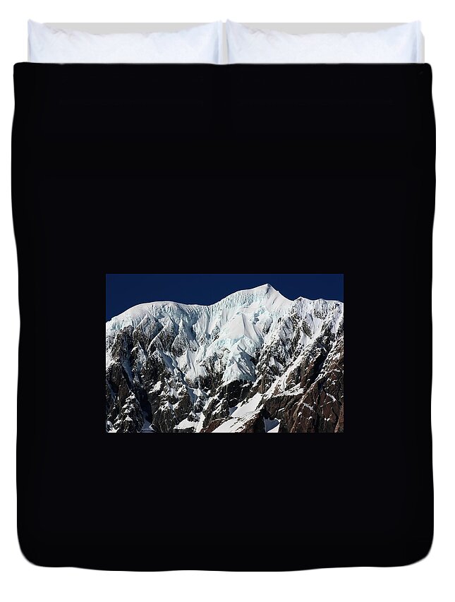 New Zealand Duvet Cover featuring the photograph New Zealand Mountains by Amanda Stadther