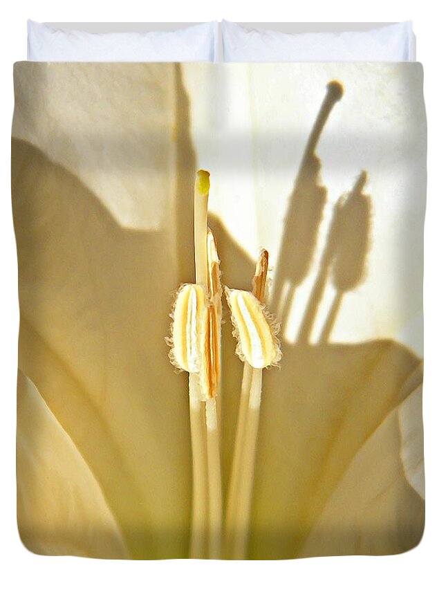 Datura Duvet Cover featuring the photograph Nightshade by Chris Berry