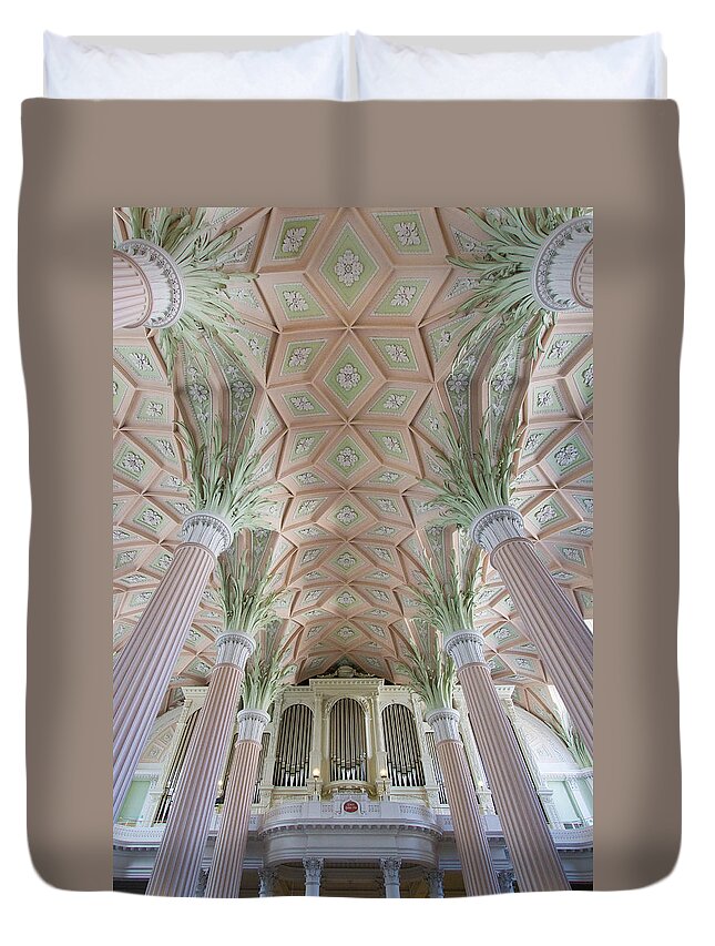 Orgel Duvet Cover featuring the photograph Nikolaikirche Leipzig by Jenny Setchell