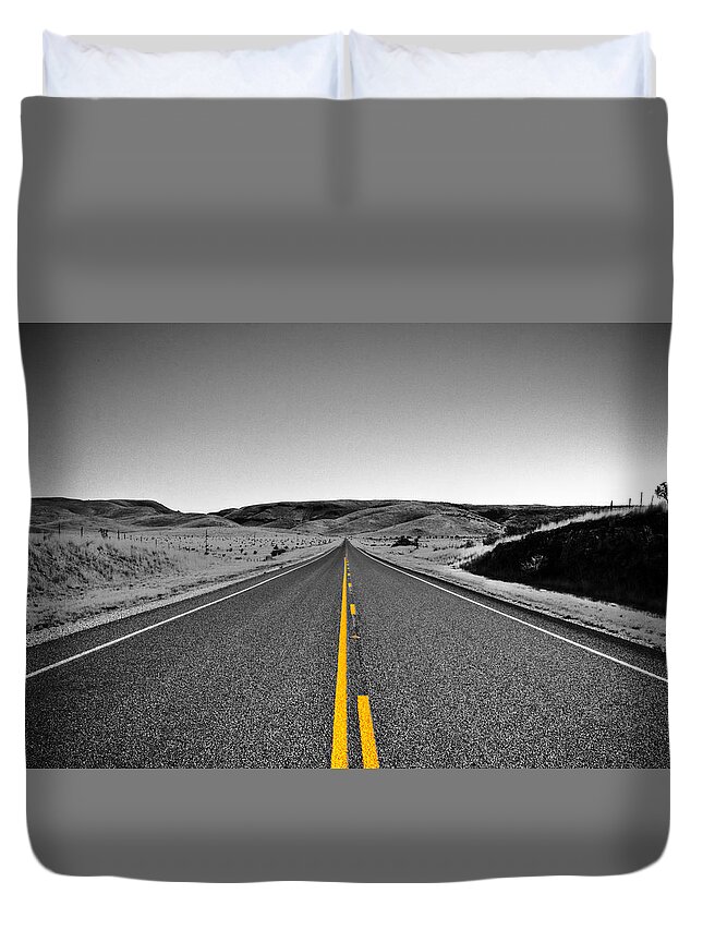 Fort Davis Duvet Cover featuring the photograph No Country for Old Men II by Roger Passman