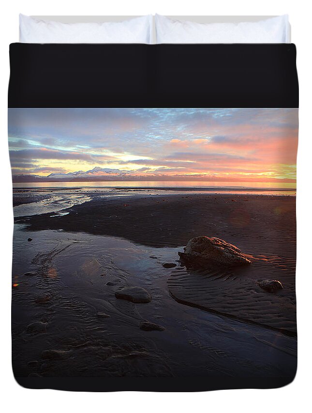 Alaska Duvet Cover featuring the photograph No Regrets by Michele Cornelius