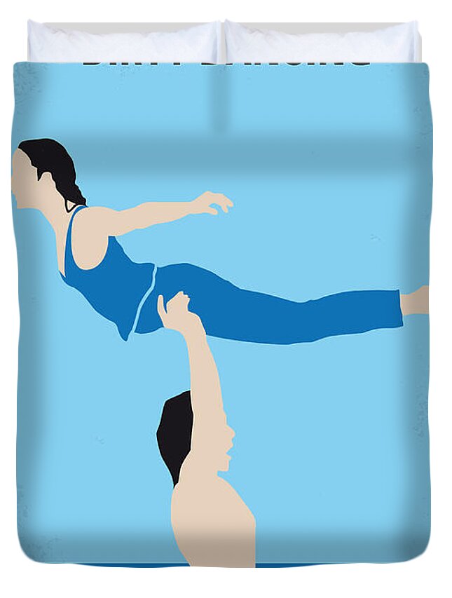 Dirty Dancing Duvet Cover featuring the digital art No298 My Dirty Dancing minimal movie poster by Chungkong Art