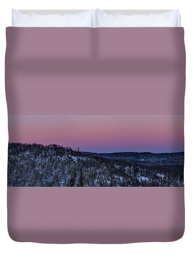 North Of Superior Duvet Cover featuring the photograph North of Superior by Doug Gibbons