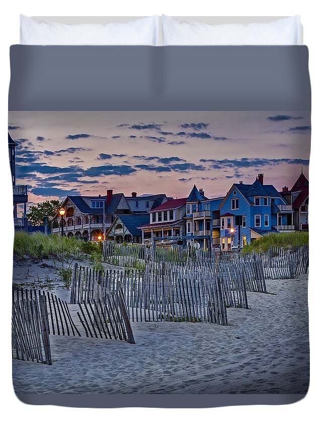 Asbury Park Duvet Cover featuring the photograph Ocean Grove Asbury Park NJ by Susan Candelario