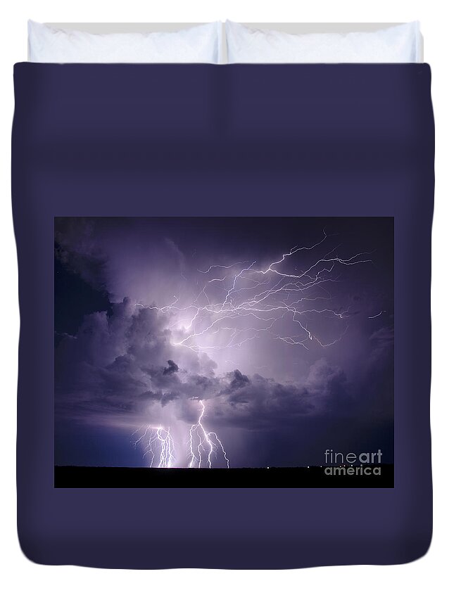 Ryan Smith Duvet Cover featuring the photograph October Static by Ryan Smith