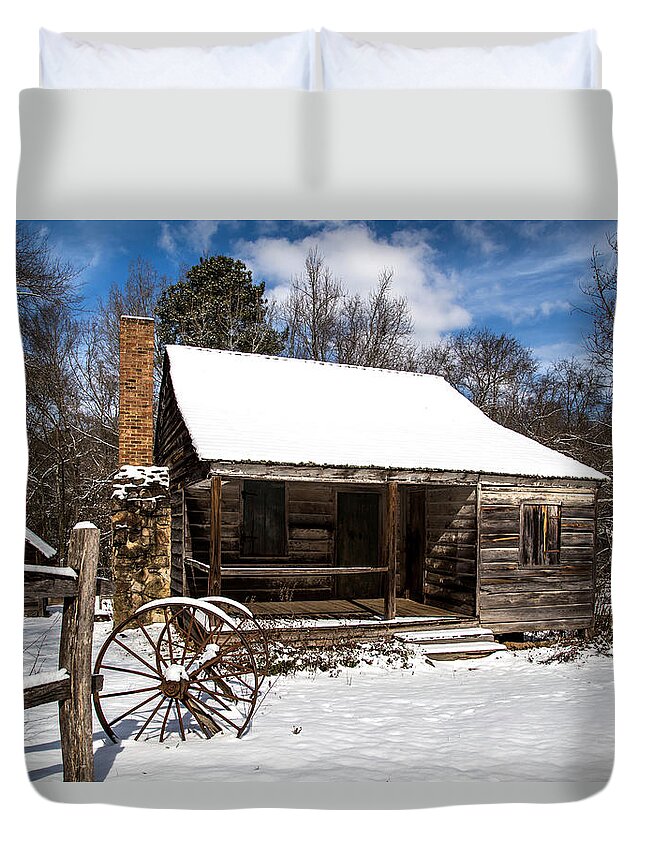 Old Duvet Cover featuring the photograph The Buff Family Kitchen by Charles Hite
