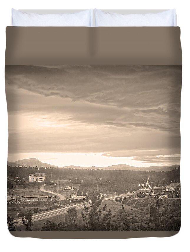 Rollinsville Colorado Duvet Cover featuring the photograph Old Rollinsville Colorado by James BO Insogna