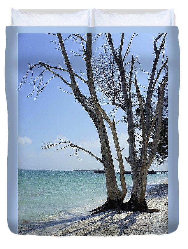 Boca Grande Duvet Cover featuring the photograph Old Tree by Laurie Perry