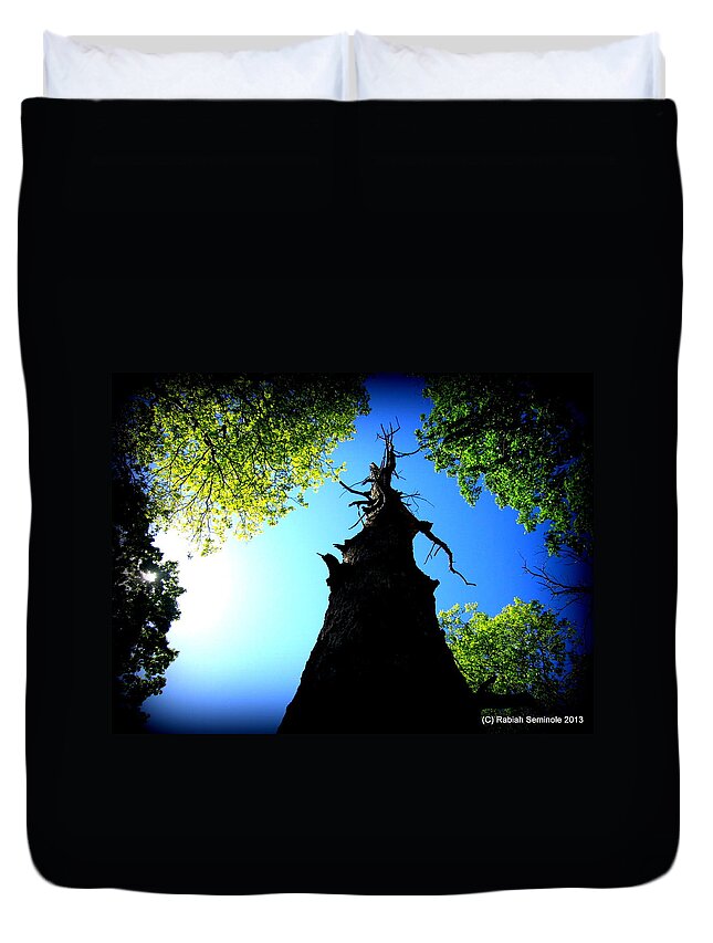 Trees Duvet Cover featuring the photograph Old Trees by Rabiah Seminole