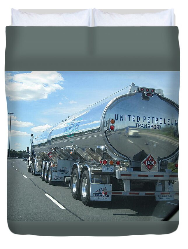 Truck Duvet Cover featuring the photograph On The Way by Jieming Wang