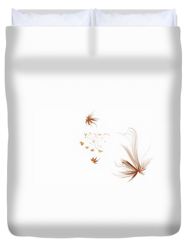 Seeds Duvet Cover featuring the digital art On The Wind by Gary Blackman
