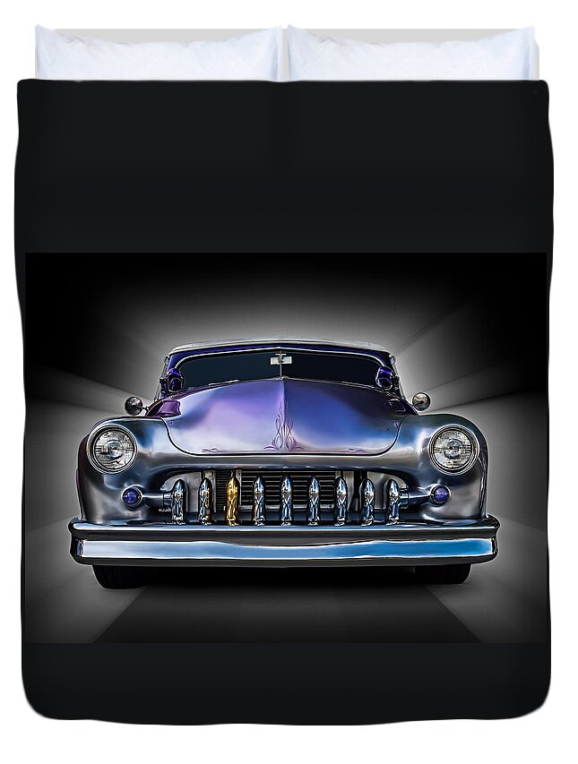 Mercury Duvet Cover featuring the digital art One Gold Tooth by Douglas Pittman