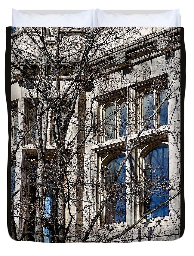 Stone Building Duvet Cover featuring the photograph Opaque by Joseph Yarbrough