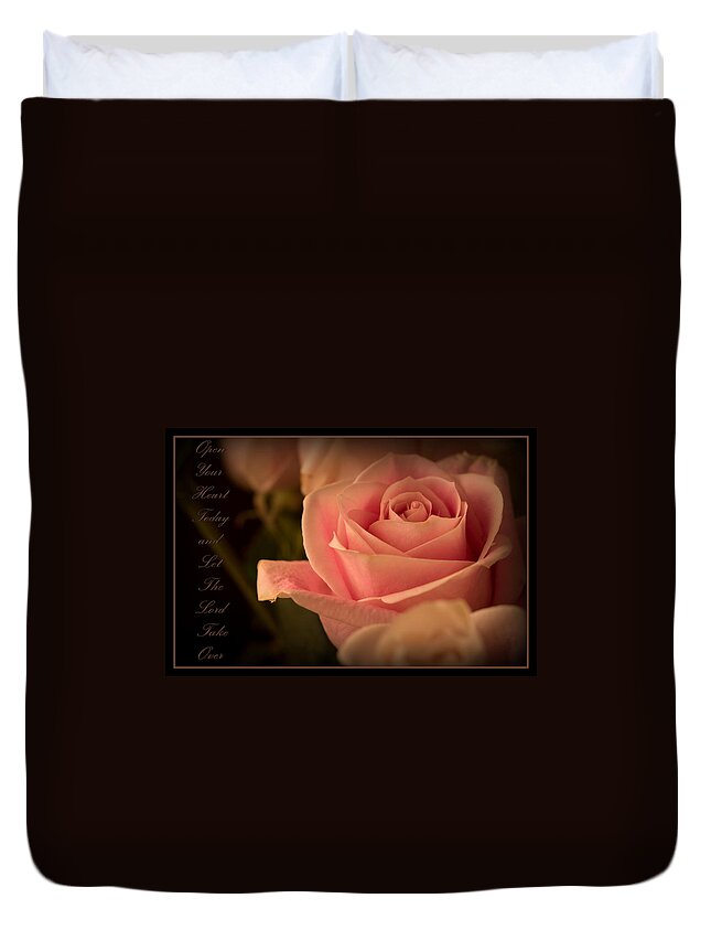 Open Your Heart Duvet Cover featuring the photograph Open Your Heart by Ernest Echols