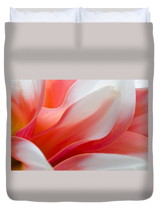 Dahlia Duvet Cover featuring the photograph Orange Dream by Kathy Paynter