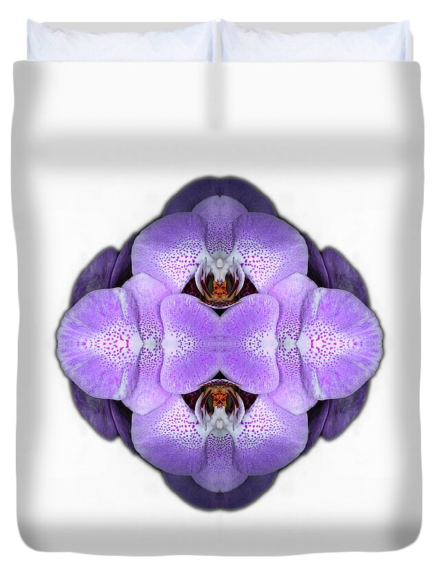 Tranquility Duvet Cover featuring the photograph Orchid by Silvia Otte