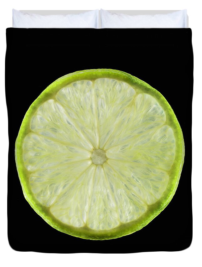 California Duvet Cover featuring the photograph Organic Lime by Monica Rodriguez