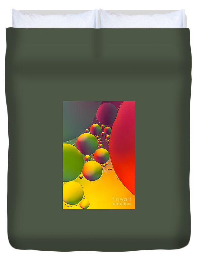 Bubble Duvet Cover featuring the photograph Other Worlds by Anthony Sacco