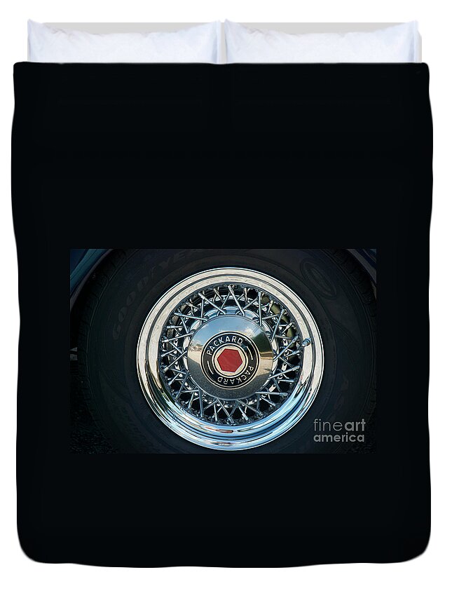 115 Duvet Cover featuring the photograph Packard by Mark Dodd