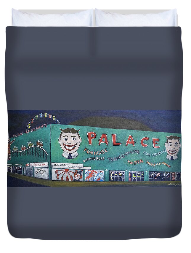 Tillie Duvet Cover featuring the painting Palace 2013 by Patricia Arroyo