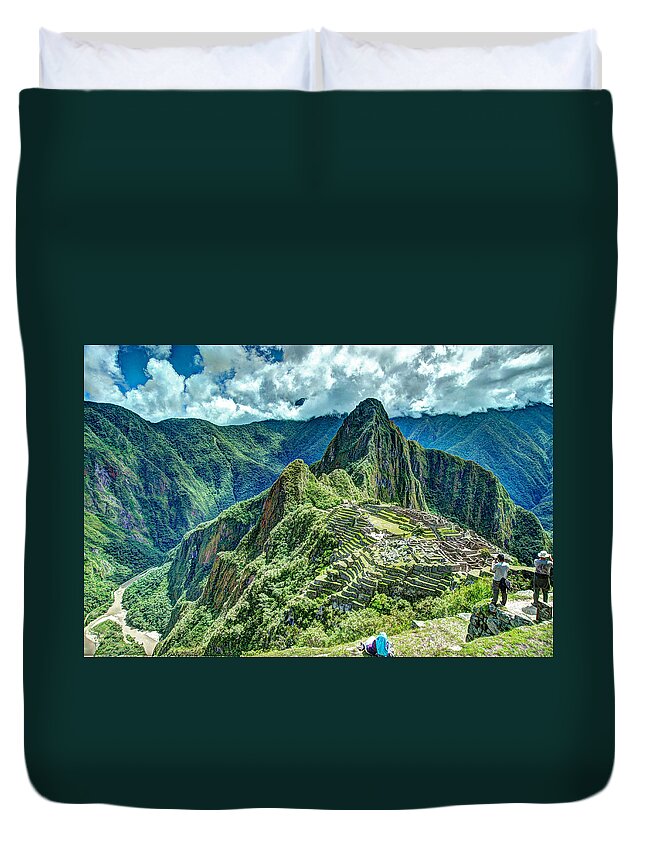 Landscape Duvet Cover featuring the photograph Palace in the Sky by Richard Gehlbach