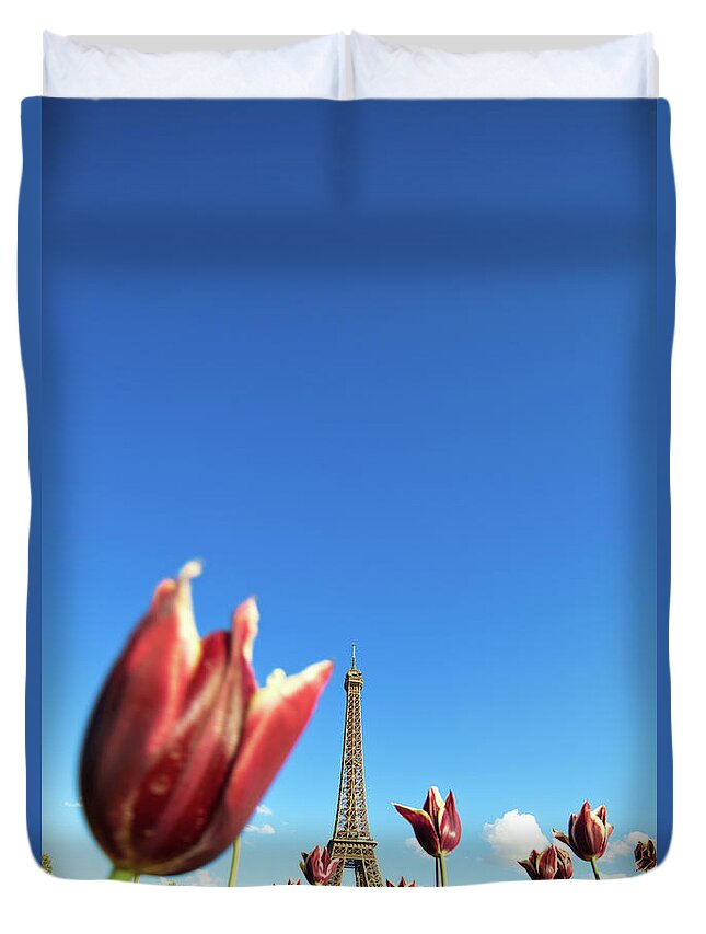 Scenics Duvet Cover featuring the photograph Paris In Spring by Nikada