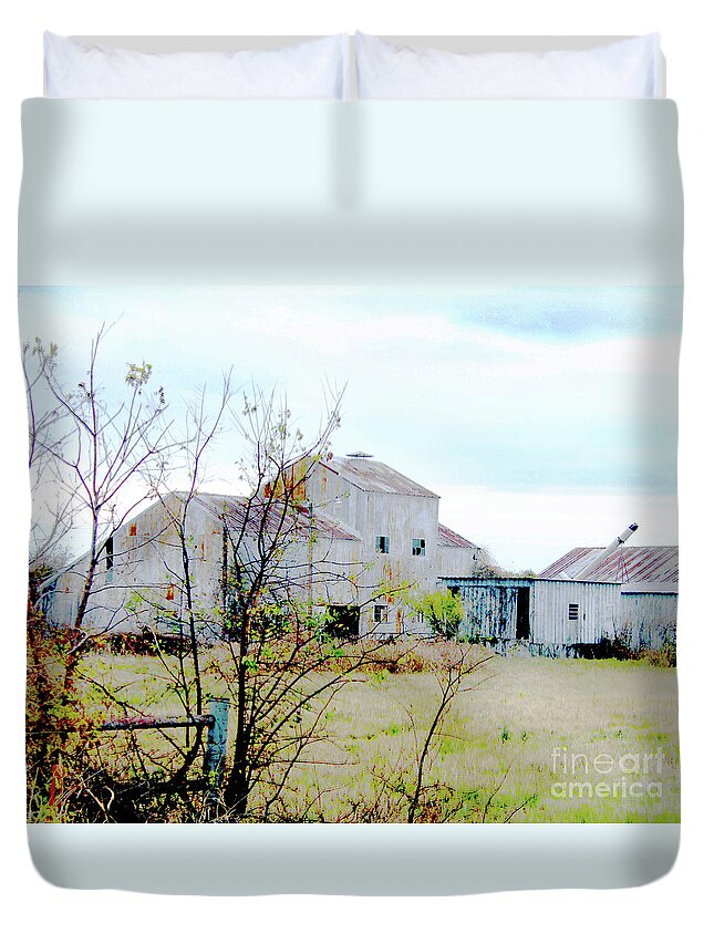 Cotton Farm Duvet Cover featuring the digital art Passed by Lizi Beard-Ward