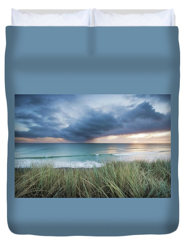 Tranquility Duvet Cover featuring the photograph Passing Rain by Nick Twyford Photography