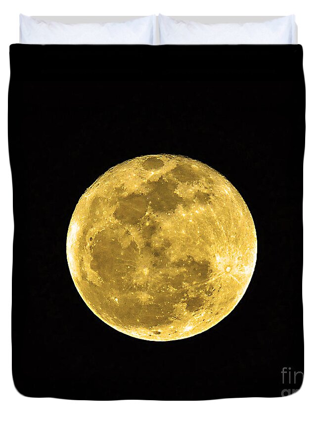 Full Moon Duvet Cover featuring the photograph Passover Full Moon by Al Powell Photography USA