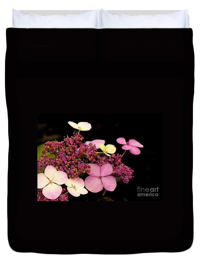 Flowers Duvet Cover featuring the photograph Pastels From Anna by Linda Shafer