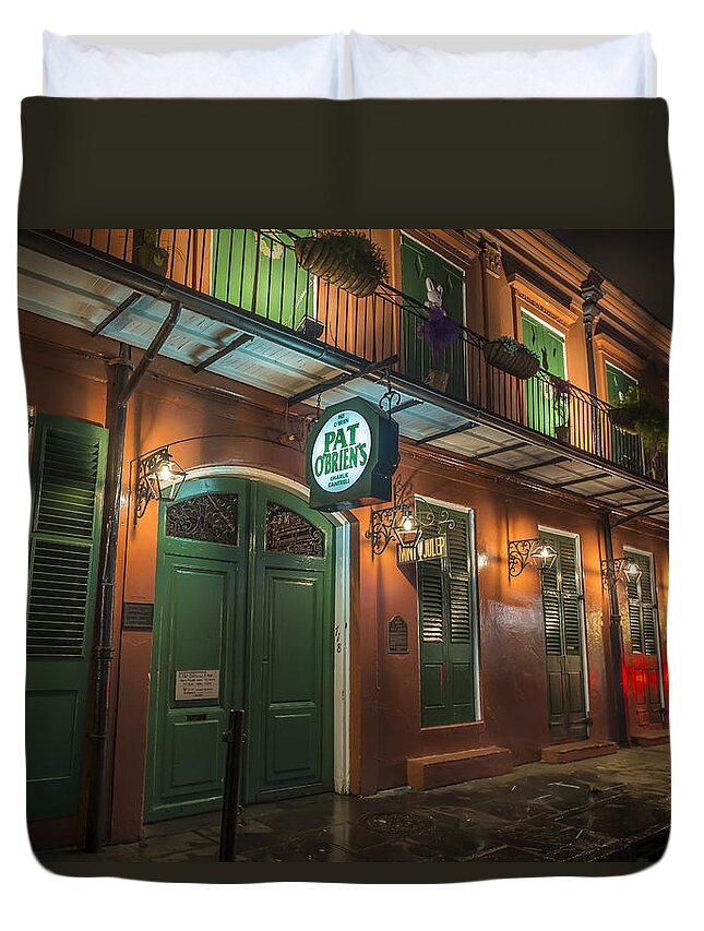 Pat O�brien�s Duvet Cover featuring the photograph Pat OBriens New Orleans by David Morefield