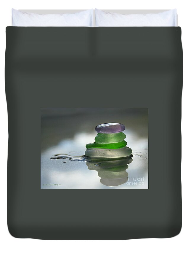 Seaglass Duvet Cover featuring the photograph Peace by Barbara McMahon