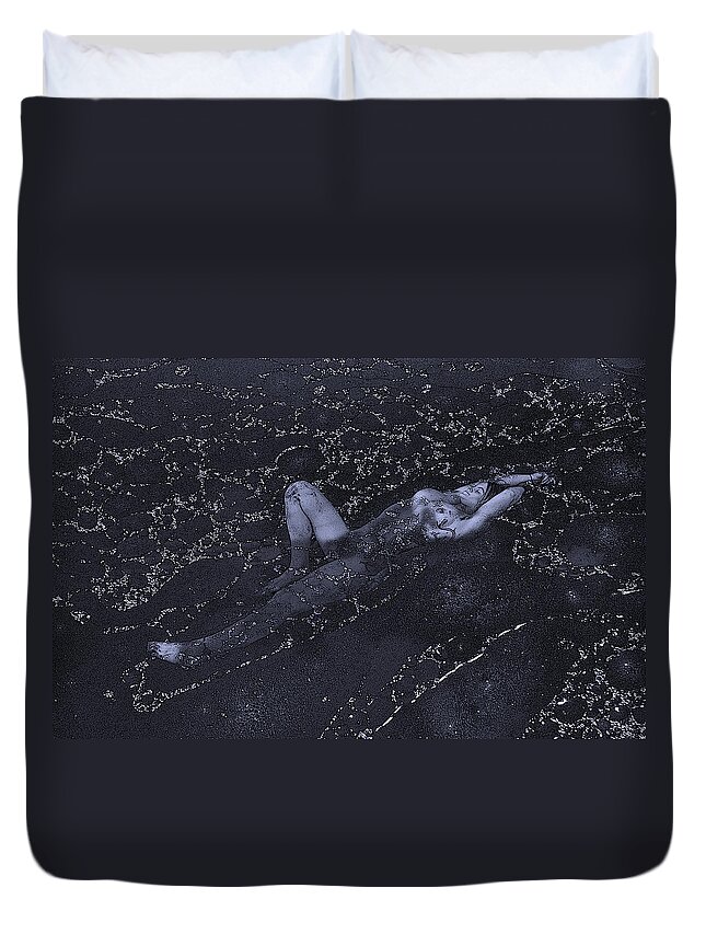 Human Duvet Cover featuring the photograph Peaceful Beauty by Manjot Singh Sachdeva