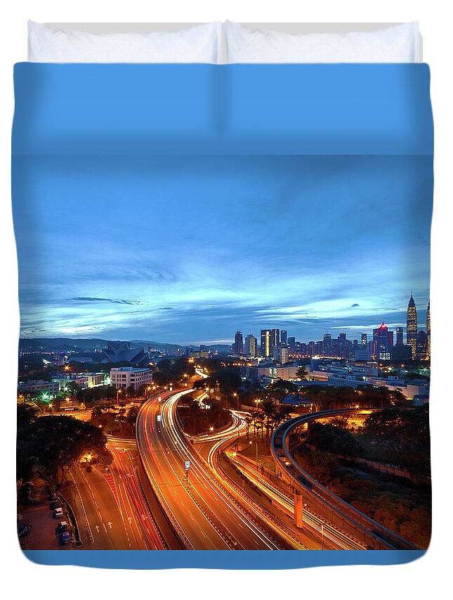 Built Structure Duvet Cover featuring the photograph Pekeliling Flat, Malaysia by Photography By Spintheday